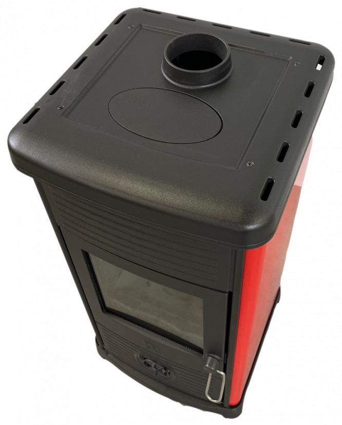 PLAMEN Litinová krbová kamna MAESTRAL N - červená