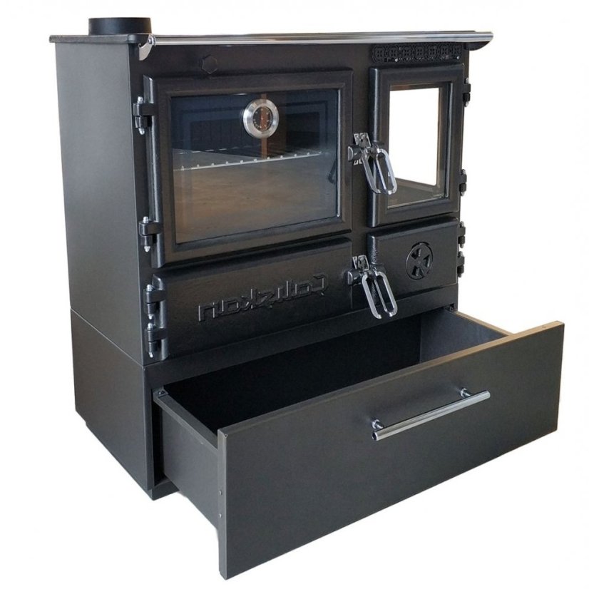 CALISKAN Sporák na tuhá paliva GURMET 3D-BOX L - černý